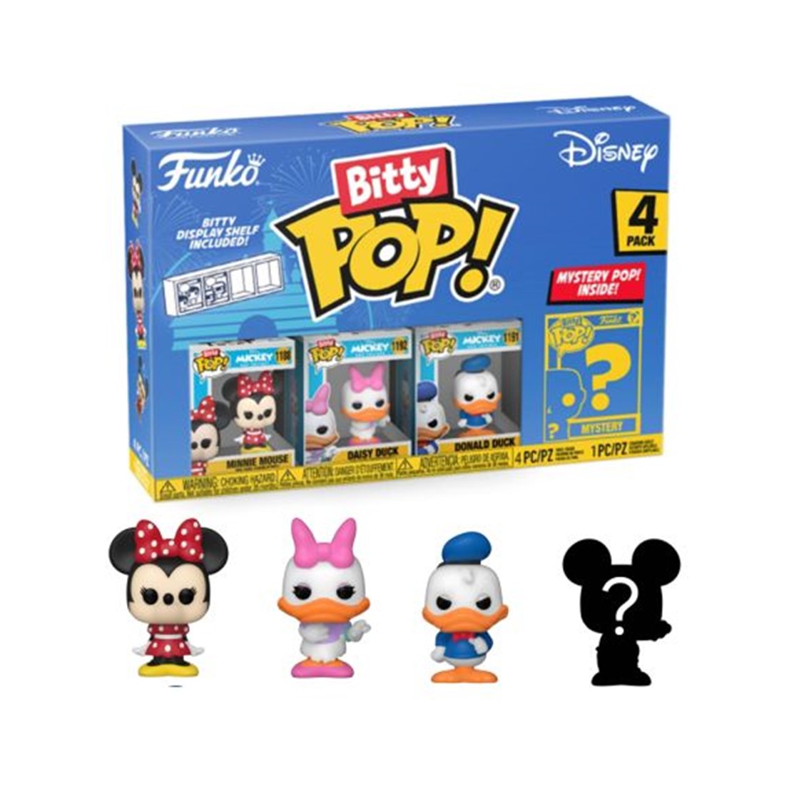 Blister 4 figuras Bitty POP Disney Minnie