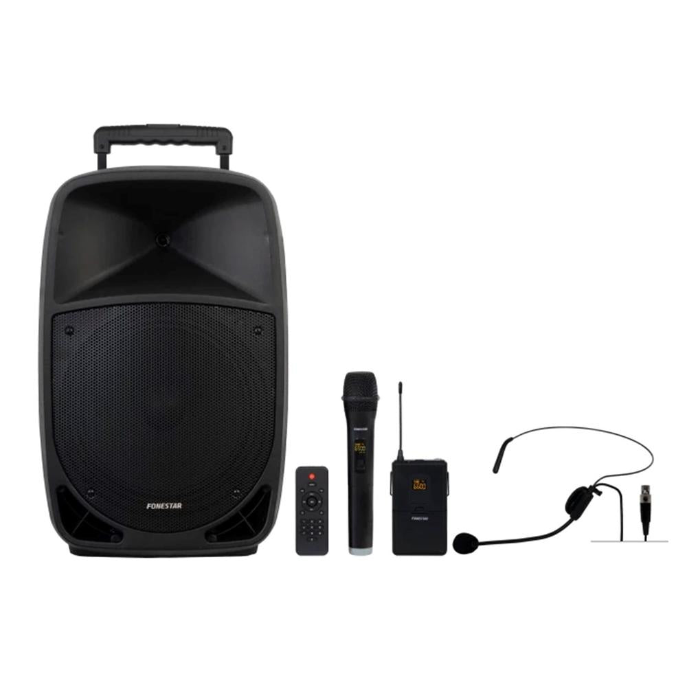 Altavoz portatil con microfono fonestar malibu - 312 - 50w rms Frikytopia