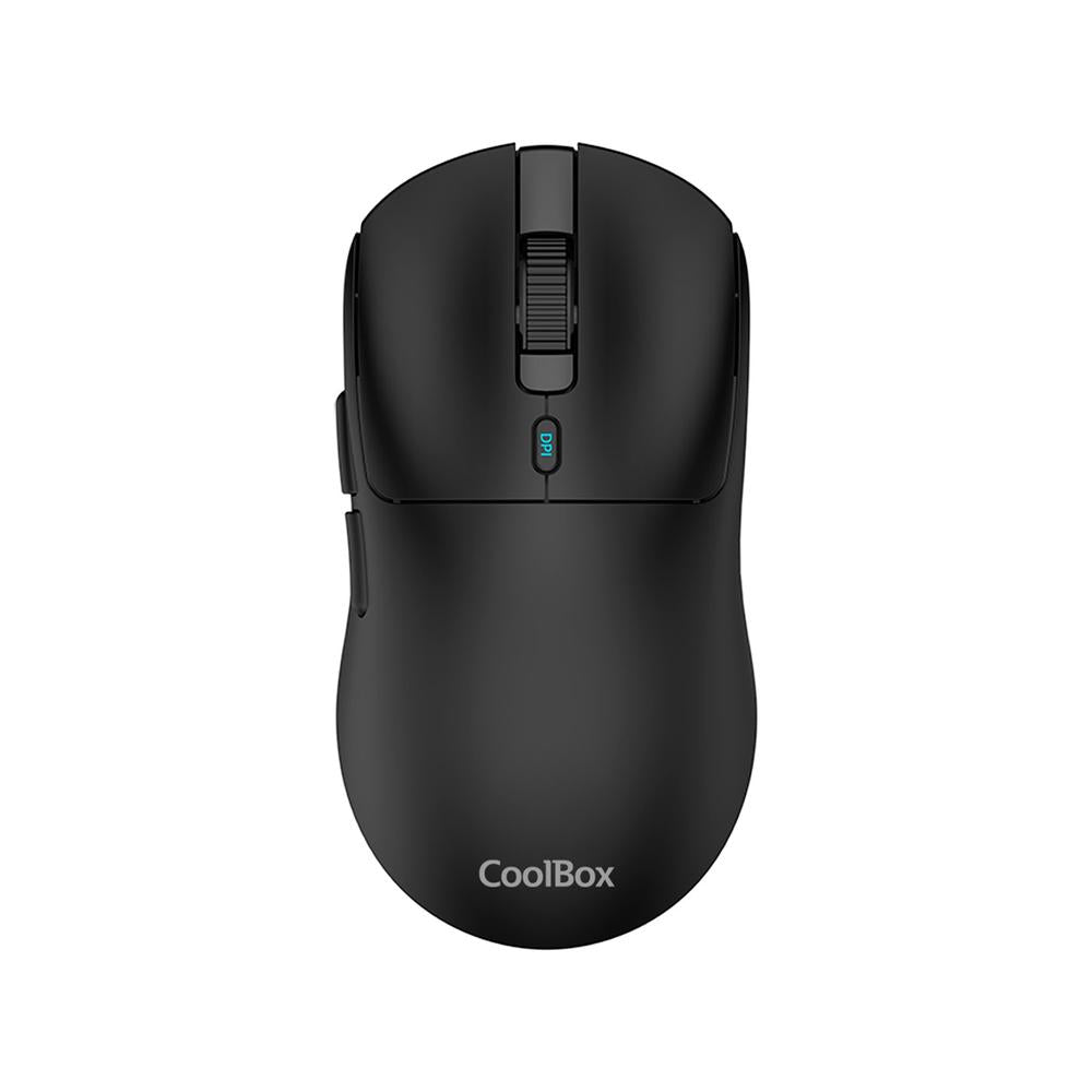 Mouse raton coolbox w03 ultraligero negro 10000 dpi gaming inalambrico rf+bt Frikytopia