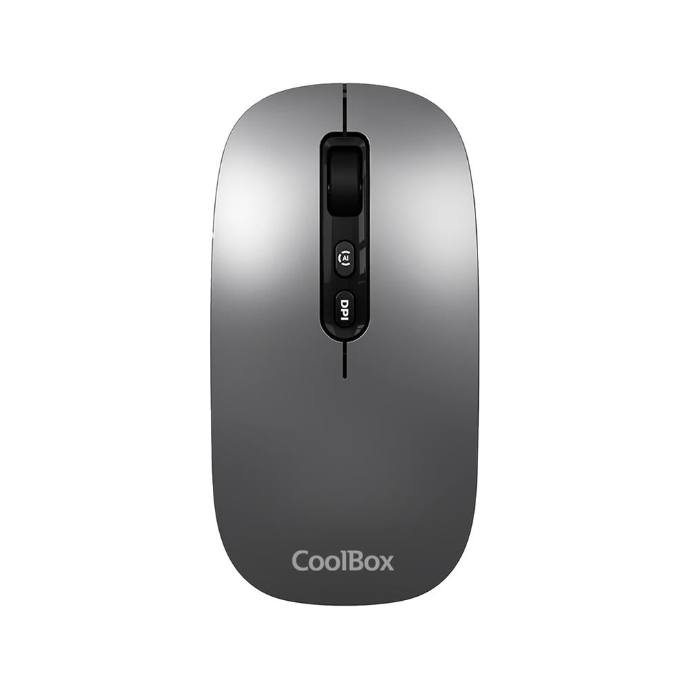 Mouse raton coolbox ia w02 gris 1600 dpi inalambrico rf+bt Frikytopia
