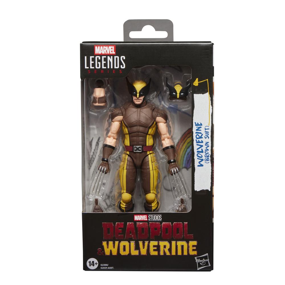Figura Wolverine Brown Suit Deadpool & Wolverine Marvel Legends Series 15cm