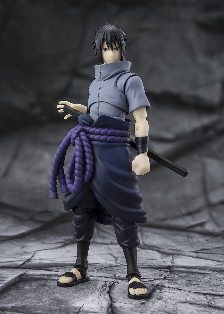 Figura tamashii nations naruto shippuden s.h.figuarts sasuke uchiha - solitary shinobi - Frikytopia