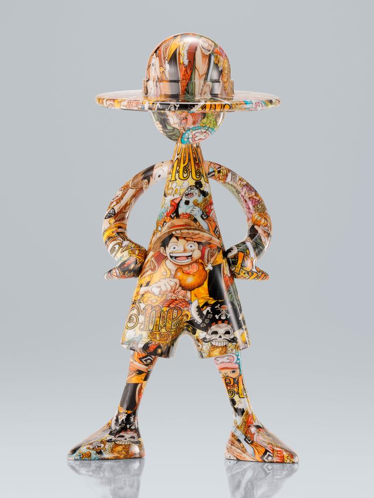 Figura tamashii nations one piece artcanvas escala 1 - 8 - 1000logs anniversary -  luffy Frikytopia