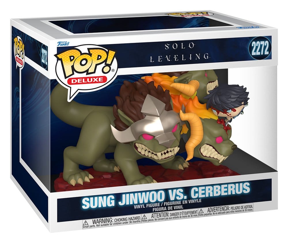 Figura POP Deluxe Solo Leveling Sung Jinwoo vs. Cerberus
