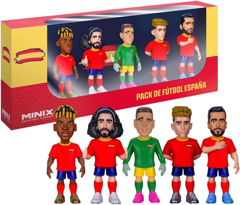 Minix españa mundial pack 5 jugadores
