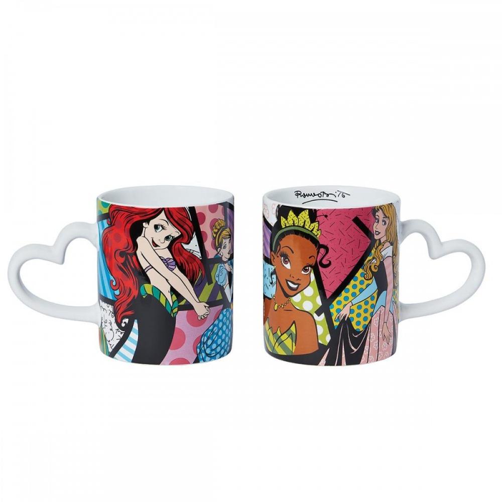 Taza enesco disney princesas ariel - cenicienta - tiana y aurora Frikytopia