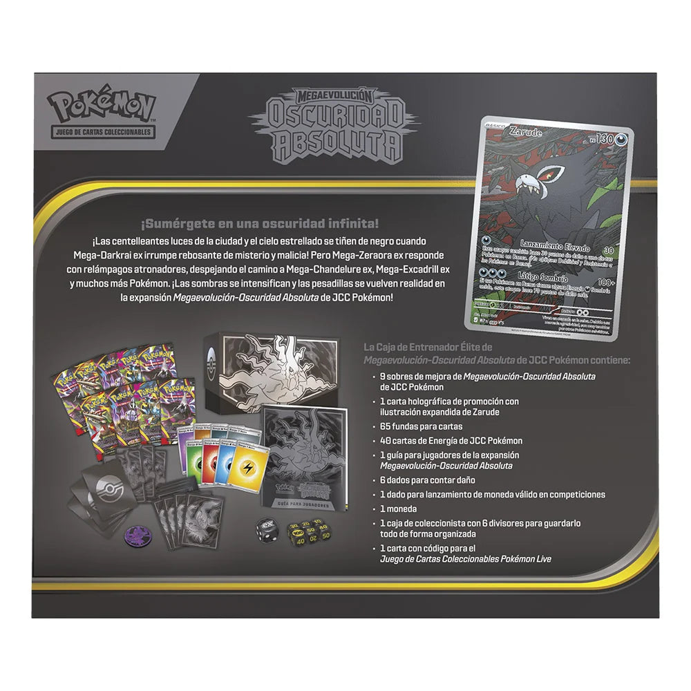 Caja Entrenador Élite ETB Pokémon - Megaevolución Oscuridad Absoluta