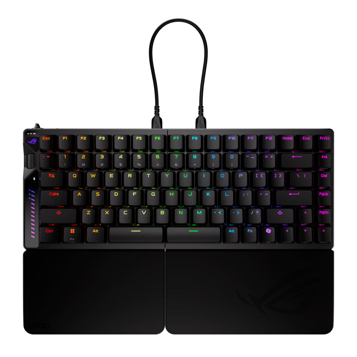 Teclado gaming asus rog falcata inalambrico rgb negro ingles Frikytopia