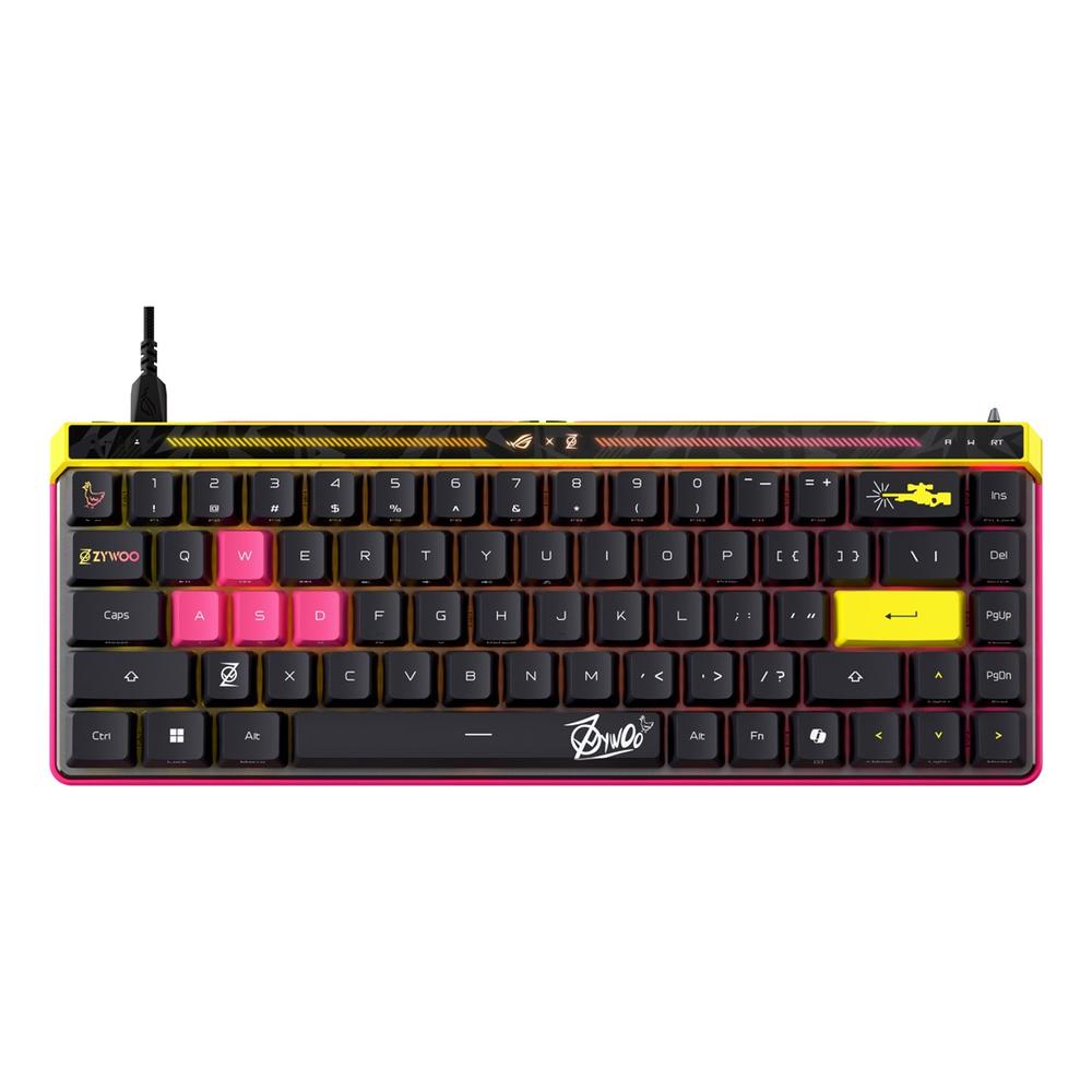 Teclado gaming asus rog falchion ace hfx zywoo edition rgb ingles Frikytopia