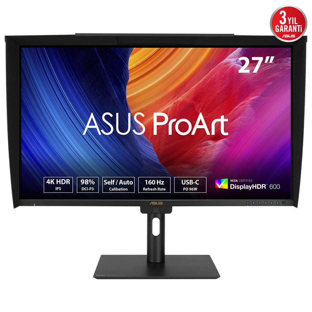 Monitor led 27 pulgadas asus proart pa27ucge ips -  4k uhd -  dp -  hdmi -  usb tipo c -  160hz -  1ms -  vesa 100x100 Frikytopia