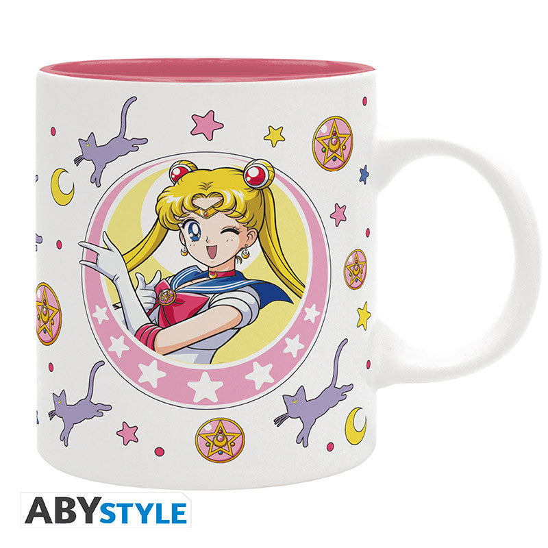 Taza sailor moon luna y patch 320 ml Frikytopia