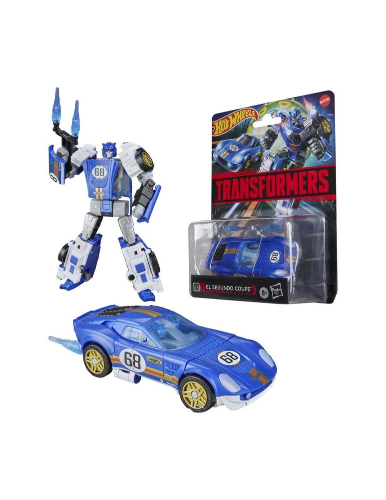 Transformers x Hot Wheels Collaborative Deluxe Class Figura El Segundo Coupe 13 cm