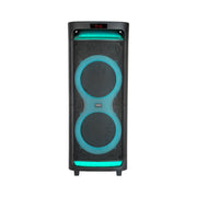 Altavoz phoenix bigboss xl 300w rms 2 microfonos inalambricos batería 9000mah bluetooth radio ecualizador rgb