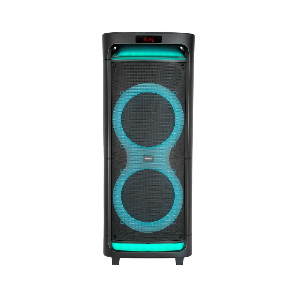 Altavoz phoenix bigboss xl 300w rms 2 microfonos inalambricos batería 9000mah bluetooth radio ecualizador rgb Frikytopia
