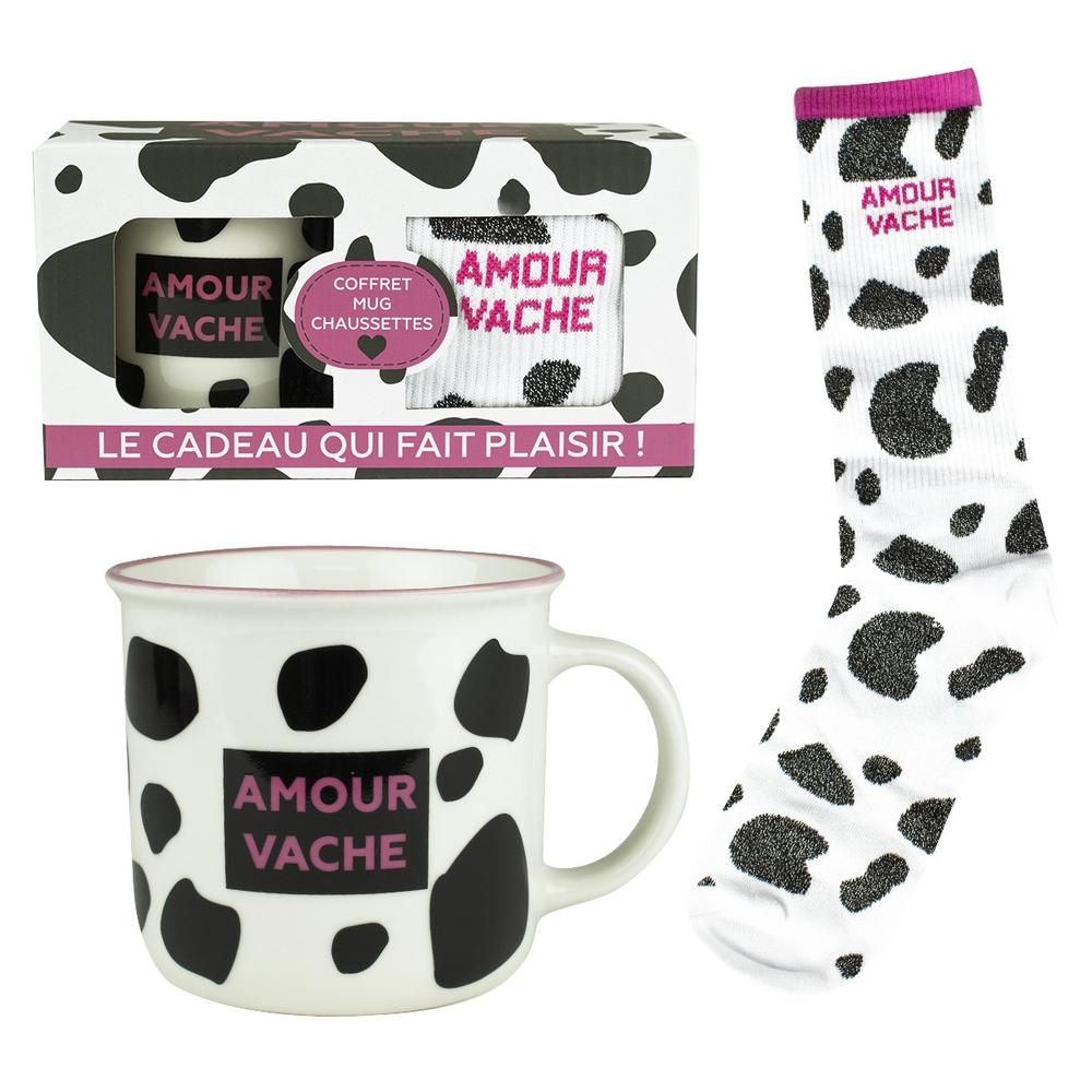 Taza + calcetines enesco amour vache Frikytopia