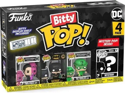 Batman 85th Anniversary Pack de 4 Figuras Bitty POP Vinyl Two Face 2.5cm