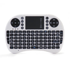 Mini teclado inalambrico wireless 2.4ghz phoenix touchpad multimedia  smart tv - tvbox - android tv - color blanco y negro Frikytopia