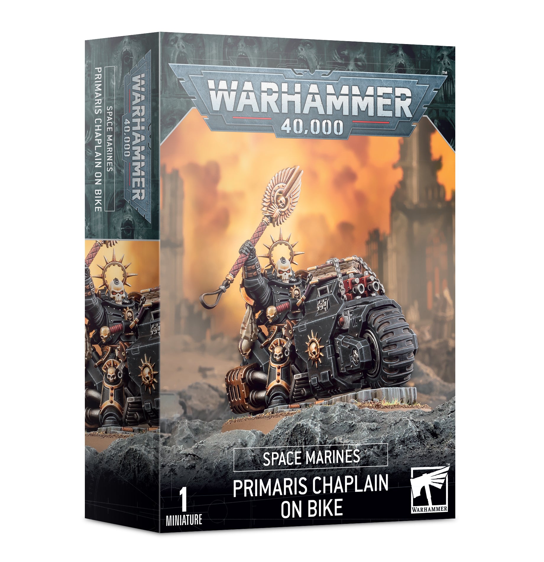 SPACE MARINES: CAPELLÁN PRIMARIS EN MOTO