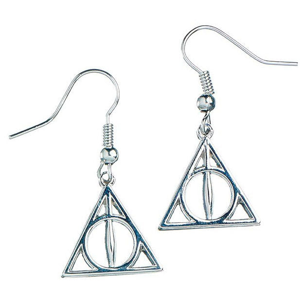 Pendientes Deathly Hallows Harry Potter Frikytopia