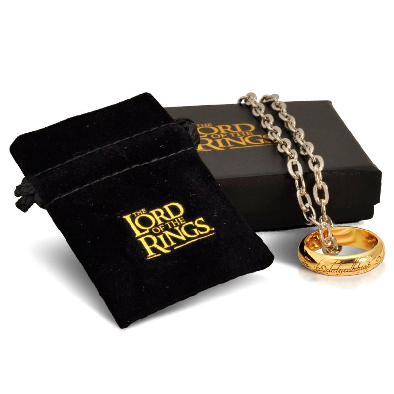 El Señor de los Anillos Anillo Único bañado en oro