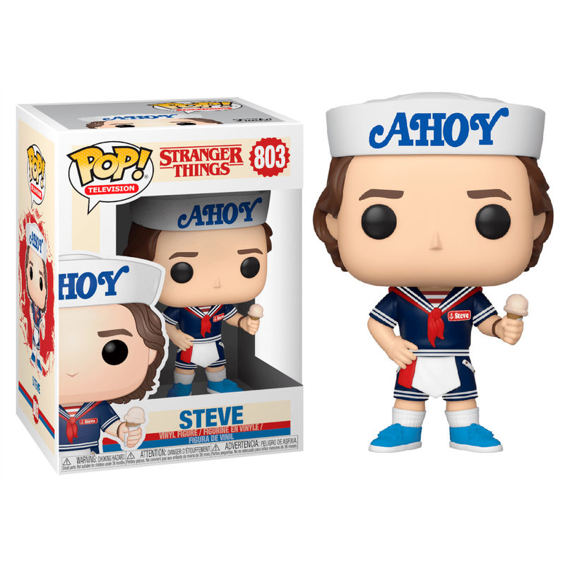 Stranger Things POP TV Vinyl Figura Steve with Hat and Ice Cream 9 cm