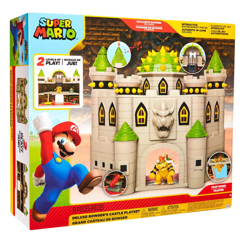 Playset Castillo Bowser deluxe Mario Bros Frikytopia