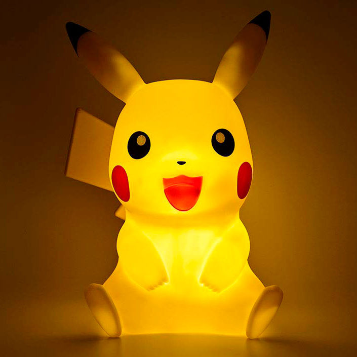 Lampara Led 3D Pikachu Pokemon 40cm Frikytopia