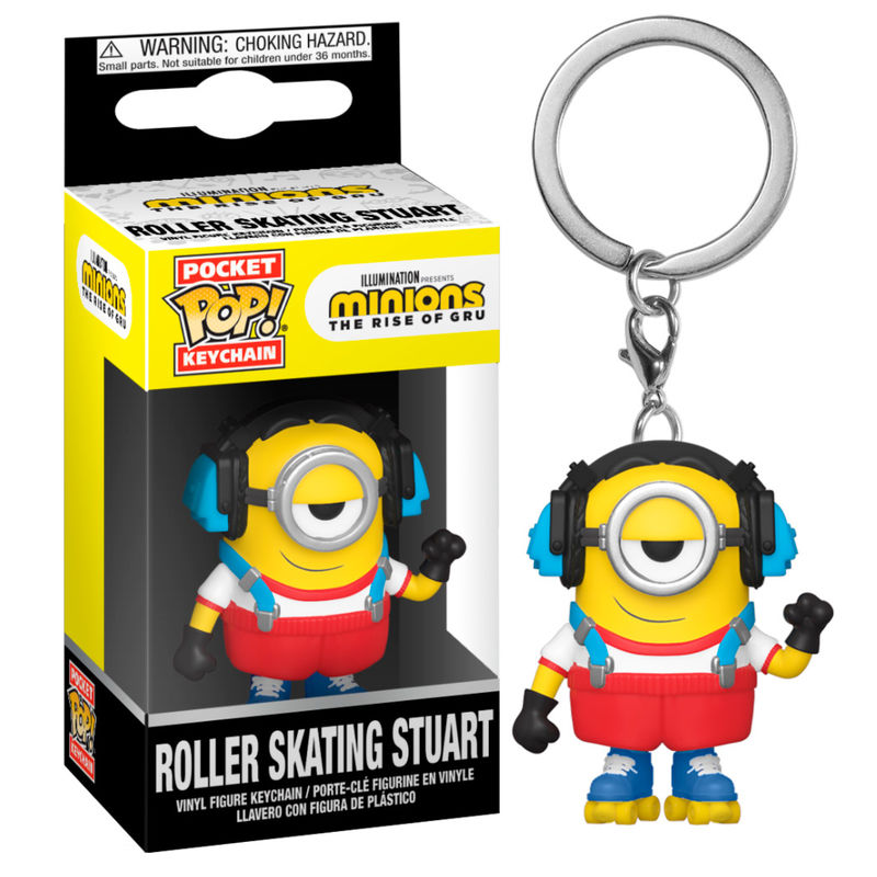 Llavero Pocket POP Minions 2 Roller Skating Stuart Frikytopia