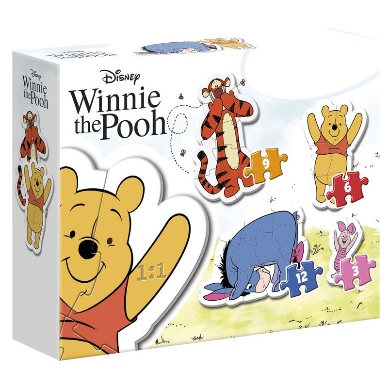 Puzzle My First Puzzle Winnie the Pooh Disney 3-6-9-12pzs Frikytopia