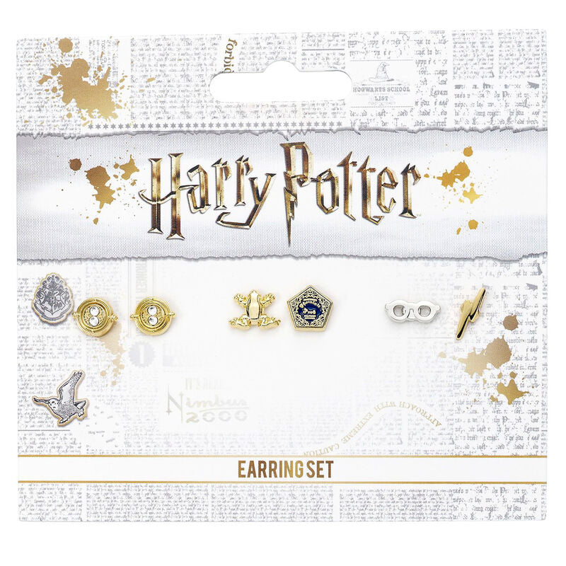 Set 3 pendientes Harry Potter surtido Frikytopia