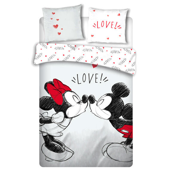 Funda nordica Love Mickey and Minnie Disney cama 135cm Frikytopia