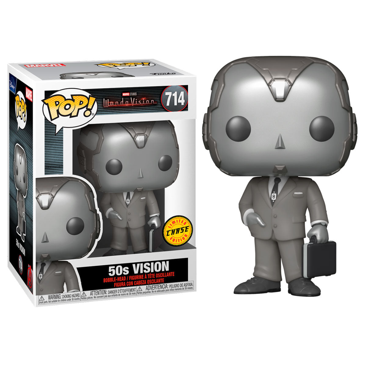 Funko pop marvel wandavision vision 50s bw