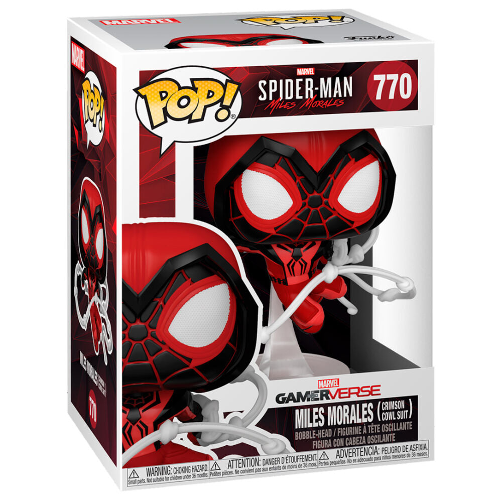 Marvel's Spider-Man POP! Games Vinyl Figura Miles Morales Red Suit 9 cm