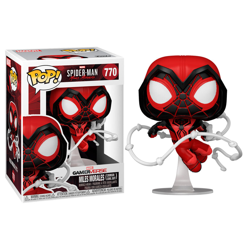 Marvel's Spider-Man POP! Games Vinyl Figura Miles Morales Red Suit 9 cm
