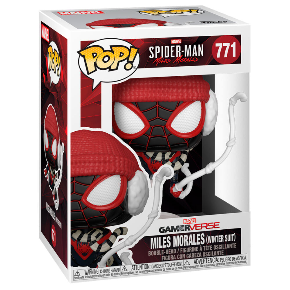 Marvel's Spider-Man POP! Games Vinyl Figura Miles Morales Winter Suit 9 cm