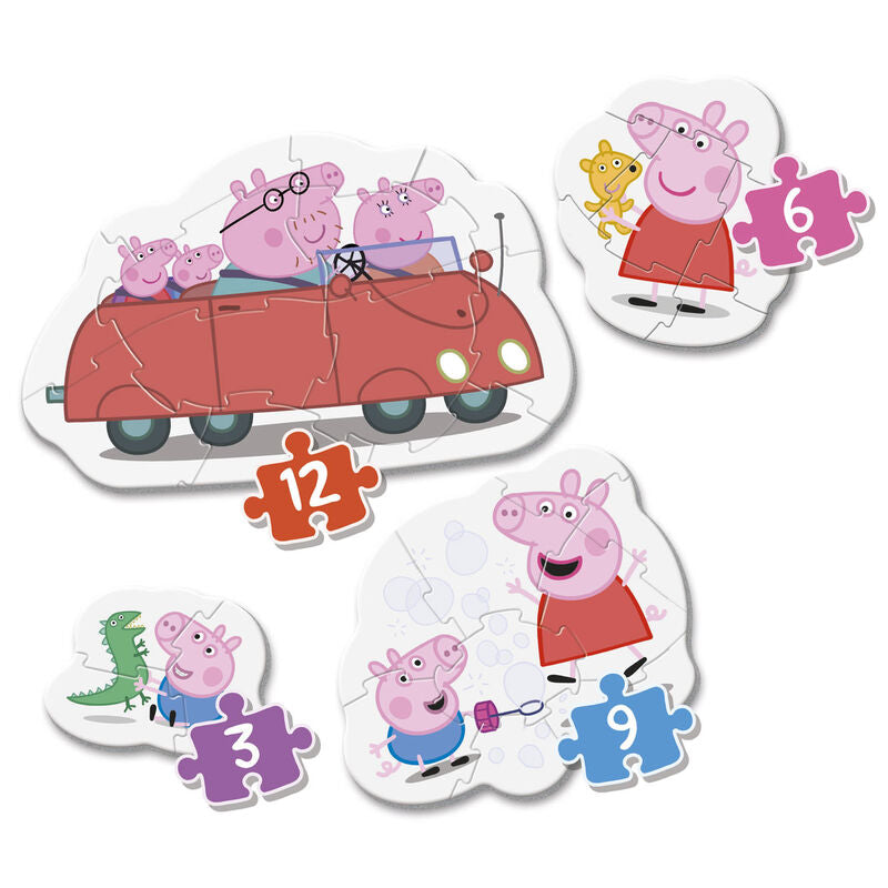 Puzzle My First Puzzle Peppa Pig 3-6-9-12pzs Frikytopia
