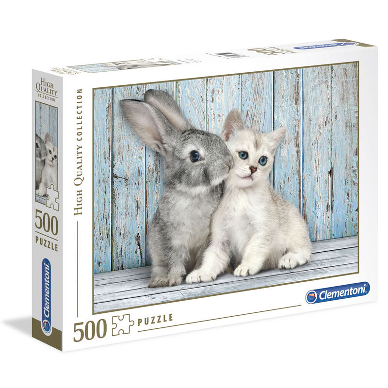 Puzzle Gato y Conejo 500pzs Frikytopia