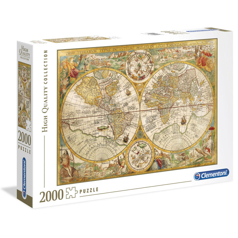 Puzzle Mapa Antiguo 2000pzs Frikytopia
