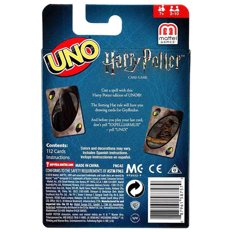 Harry Potter Juego de Cartas UNO