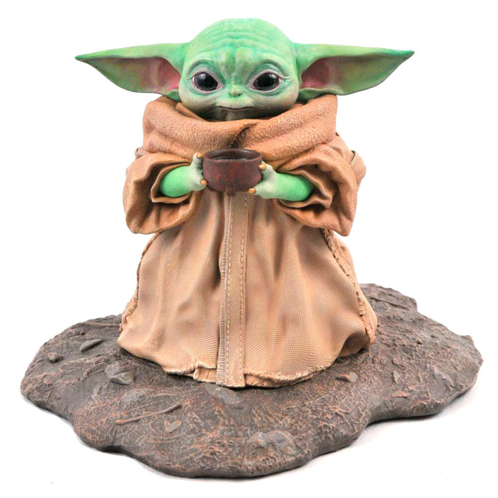 Figura diamond collection star wars the mandalorian the child con sopa resina 20 cm milestones 1 - 2 scale