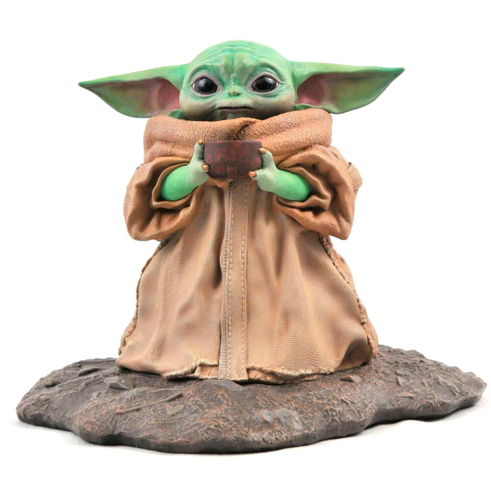 Figura diamond collection star wars the mandalorian the child con sopa resina 20 cm milestones 1 - 2 scale