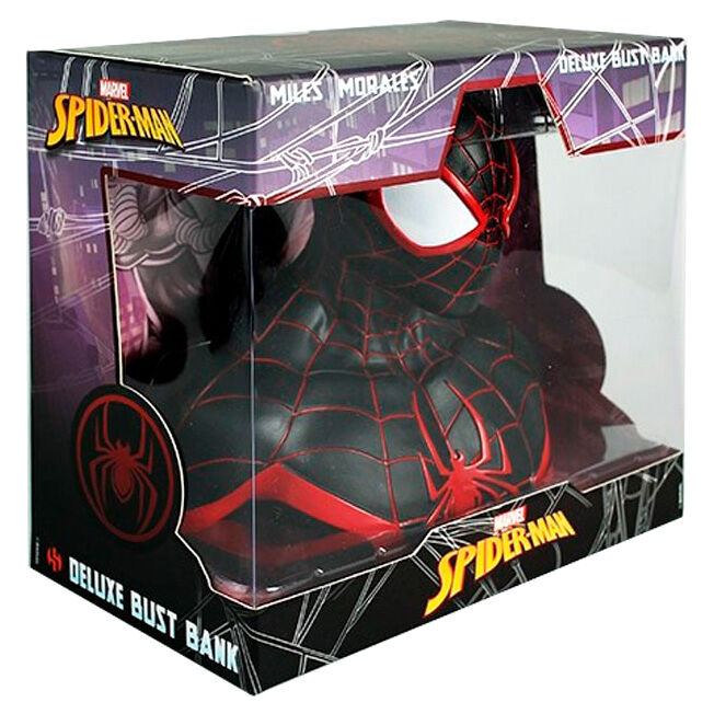 Busto hucha Miles Morales Spiderman Marvel 20cm Frikytopia