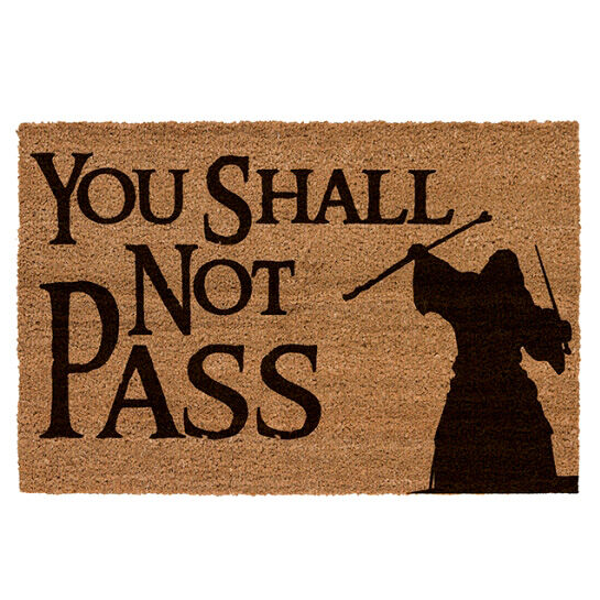 Felpudo You Shall Not Pass El Señor de los Anillos Frikytopia