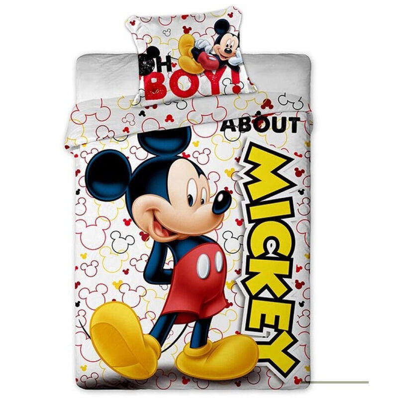 Funda nordica Mickey Disney cama 90cm microfibra Frikytopia