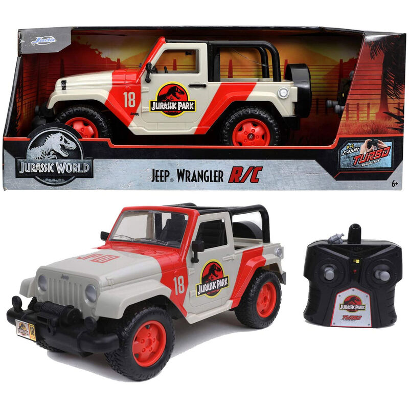 Coche radio control Jeep Wrangler Jurassic Park Frikytopia