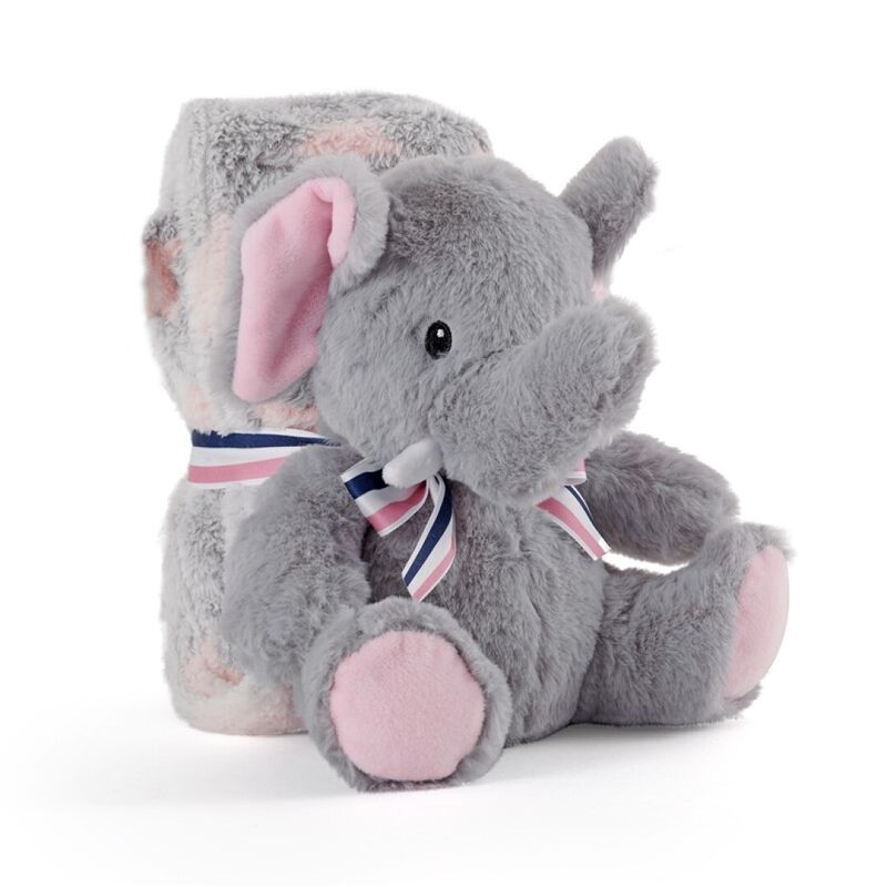 Peluche + Manta suave Elefante Allie 22cm Frikytopia