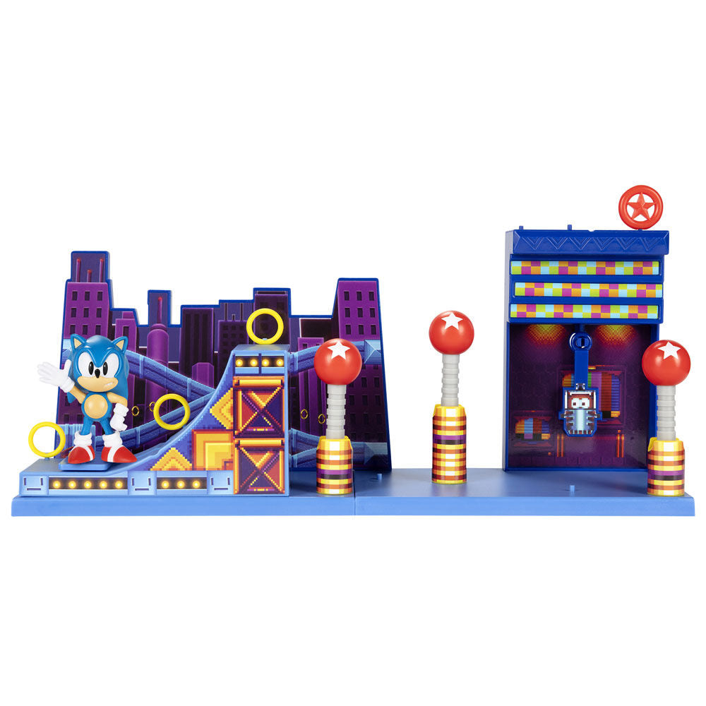 Playset Studiopolis Zone Sonic The Hedgehog 6cm Frikytopia