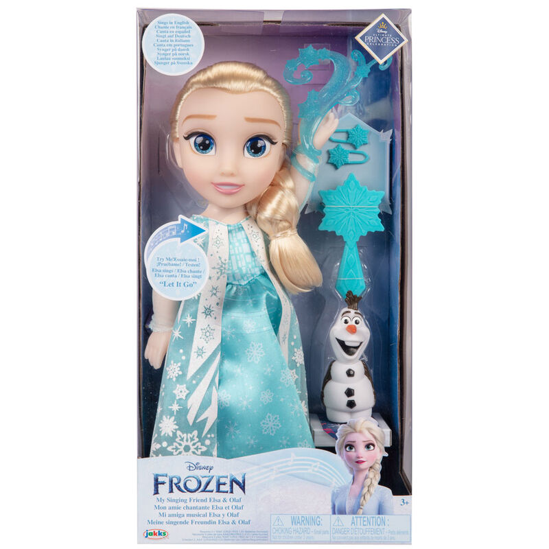 Muñeca Elsa Frozen 2 Disney 38cm musical Frikytopia