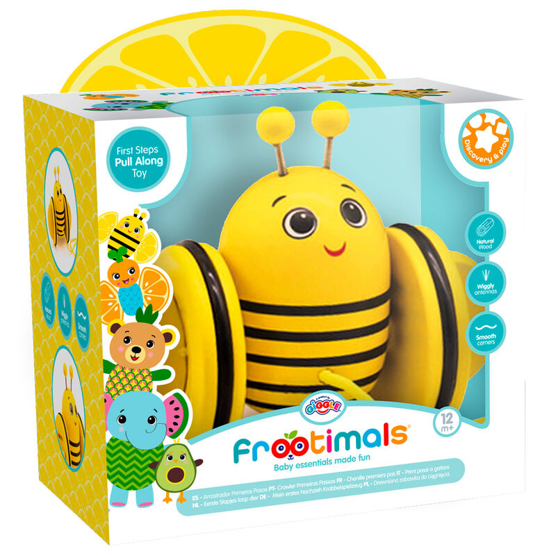 Arrastrador primeros pasos madera Bizzy Lemonbee Frootimals Frikytopia
