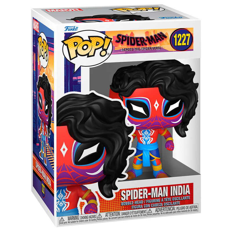 Spider-Man Across the Spider-Verse Figura POP Movies Vinyl Spider-Man India 9cm